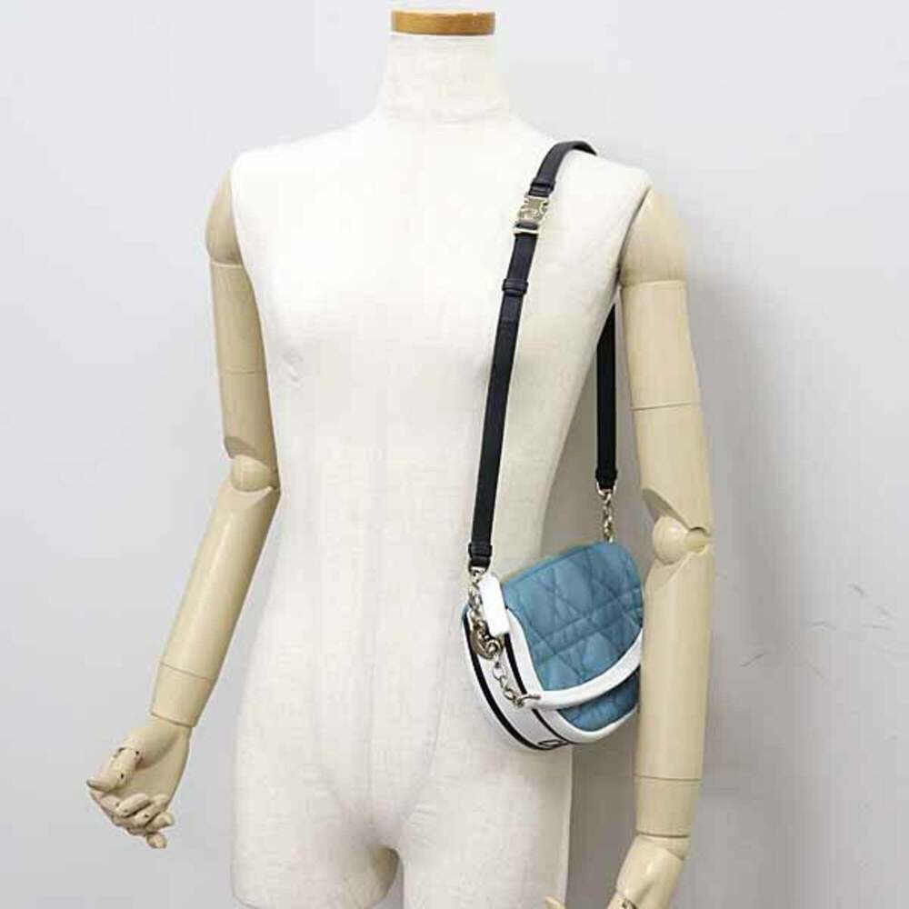 CHRISTIAN DIOR Black Lambskin Leather Shoulder Bag - Picture 6 of 6